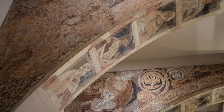 L’advocat de Vilanova de Sixena entra al MNAC per examinar les pintures murals