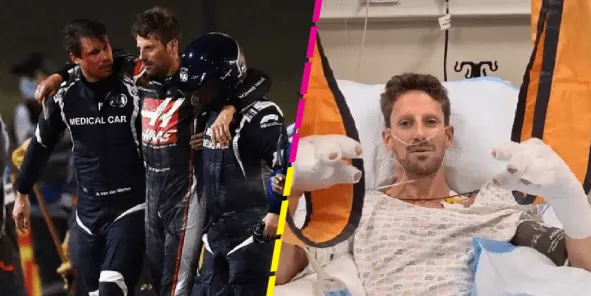 Romain Grosjean, en "bon estat" després del greu accident