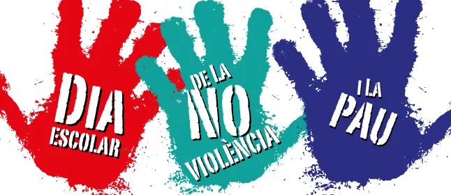 Alumnes de l'Institut Joan Coromines fan activitats infantils en favor de la pau i la no-violència