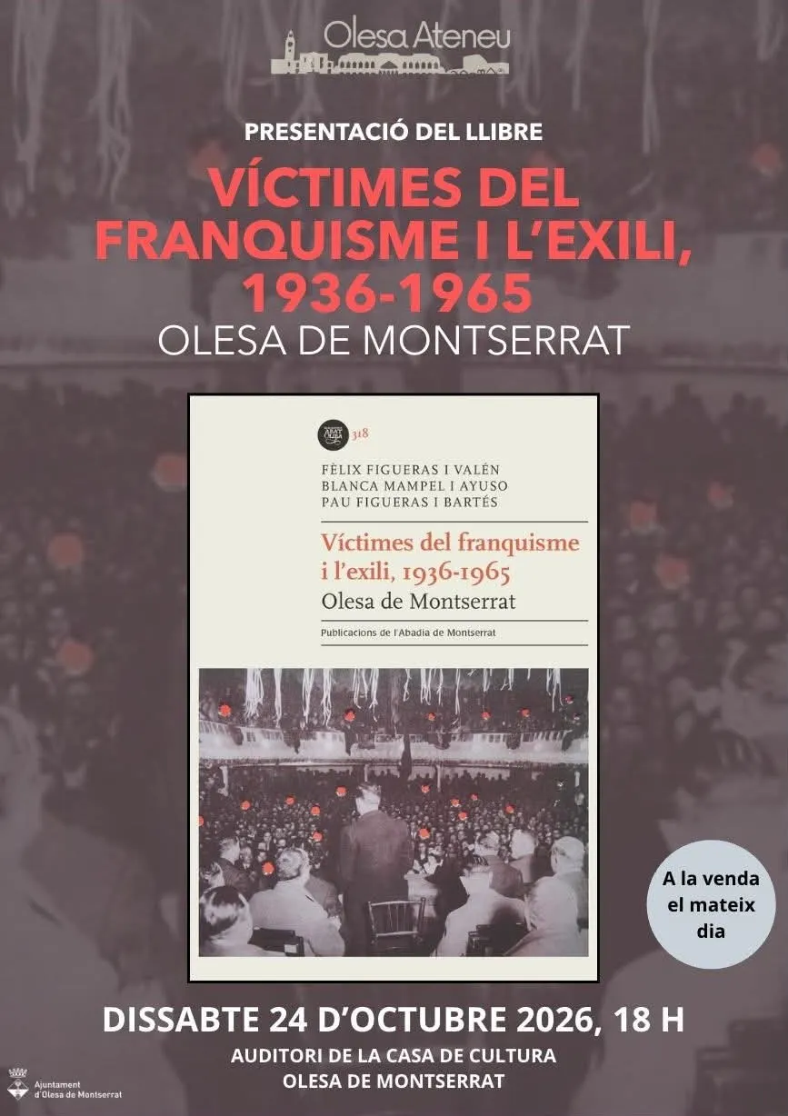 Olesa presenta un llibre que documenta 1.754 víctimes del franquisme i l’exili