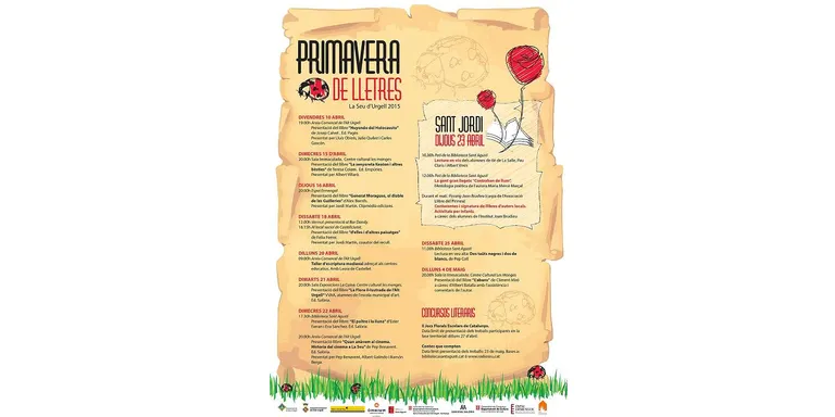 Torna la programació cultural 'Primavera de Lletres' a la Seu