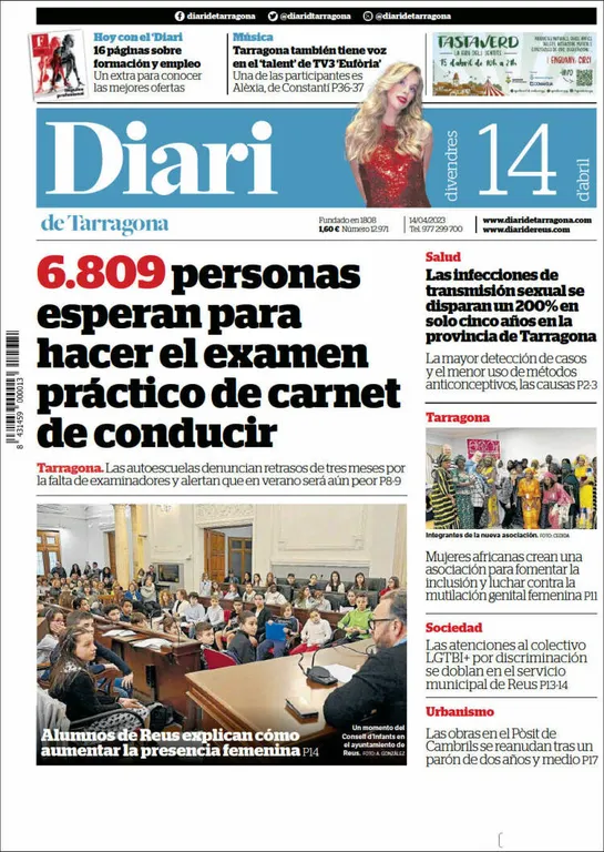 Consulta les portades dels diaris d'aquest 14 d'abril