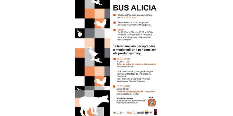 El Bus Alícia ofereix tallers familiars per aprendre a menjar millor