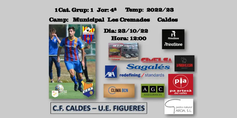 El CF Caldes rep el Figueres en el primer examen important a Primera Catalana
