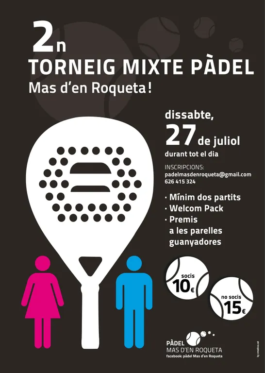 Nou torneig de pàdel mixte al Mas d'en Roqueta