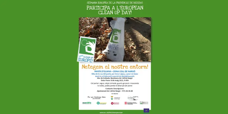 Noves accions de neteja de l'entorn al pantà d'Oliana i a Sant Joan de l'Erm