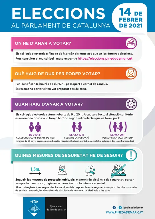 Jornada Electoral del 14-F a Pineda