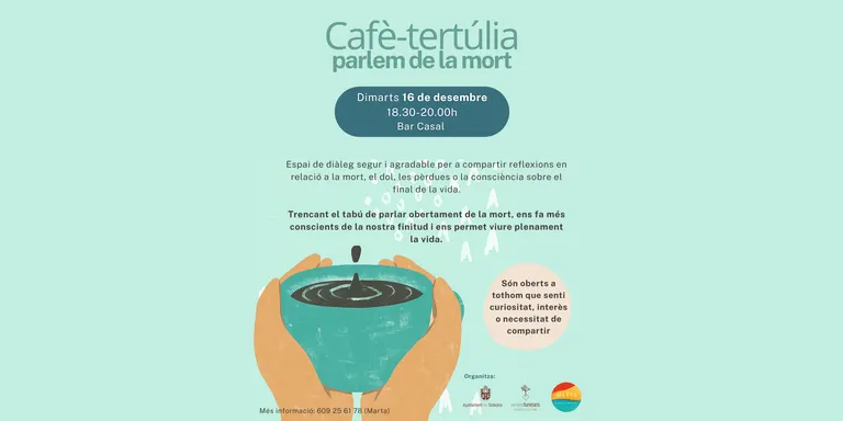 El Servei d'Acompanyament al Dol de Solsona programa un segon cafè-tertúlia per parlar de la mort