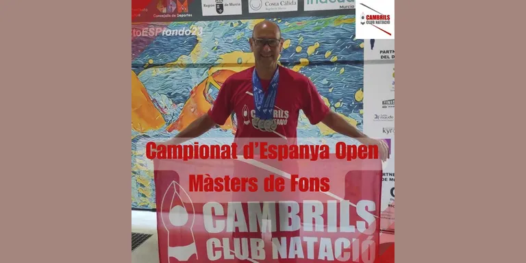 Joan Carles Adell es penja tres medalles al Campionat d’Espanya Open Màster de Fons