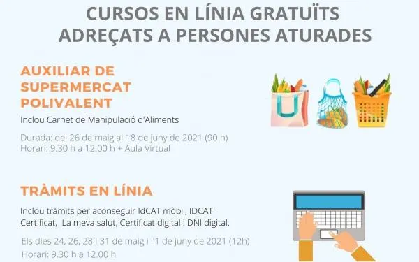 El Servei Municipal d'Orientació Laboral de Torredembarra ofereix dos nous cursos gratuïts aquest mes