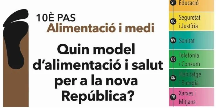 Josep Pàmies i Joan Blau, a la xerrada sobre el model d'alimentació i salut per la nova República