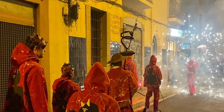 Els Diables del Morell ho peten a les festes de Gràcia