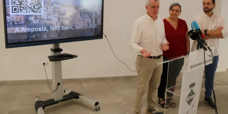 Amposta presenta al Pla de Barris un projecte de 25 milions d'euros per recuperar l'espai urbà de la façana fluvial