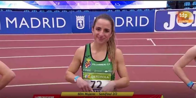 L'atleta Ona Rossell, quarta al Campionat d'Espanya Absolut en pista coberta