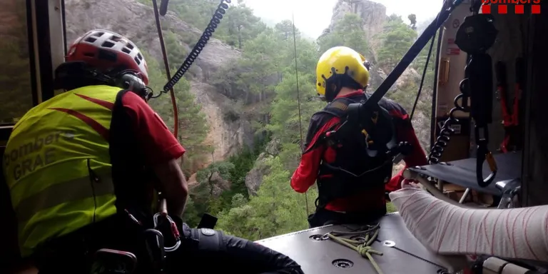 Els Bombers de la Generalitat tanquen el cap de setmana amb 8 rescats al Pirineu