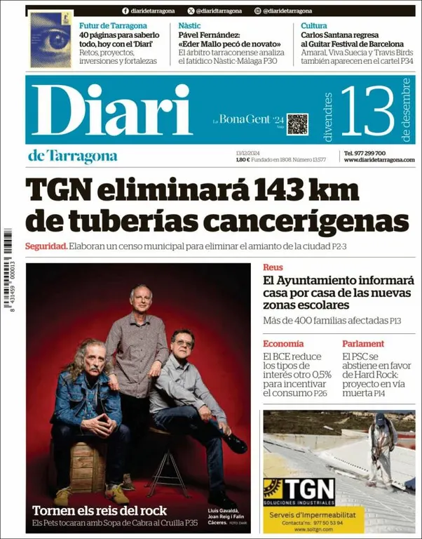 Cop d'ull als diaris d'aquest divendres 13 de desembre