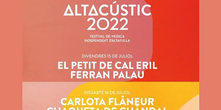 Tot és a punt per a la 9a edició de l’Altacústic, aquest divendres i dissabte