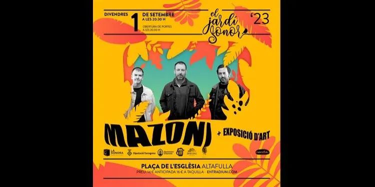 Mazoni protagonitza aquest divendres el primer concert de la Festa Major Petita d'Altafulla