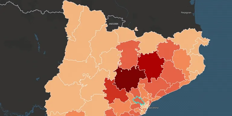 Els Mossos publiquen un mapa de la delinqüència a Catalunya