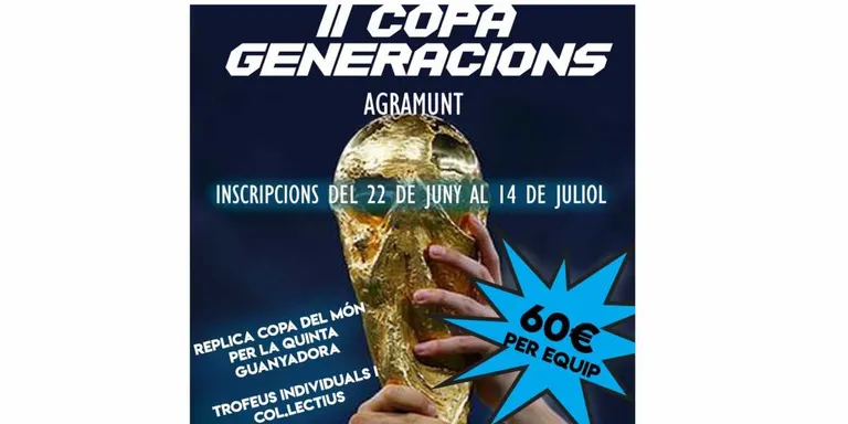 Inscripcions obertes per la II Copa Generacions Agramunt
