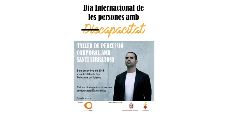 L'Amisol commemora el Dia Internacional de les Persones amb Discapacitat amb un taller de percussió corporal