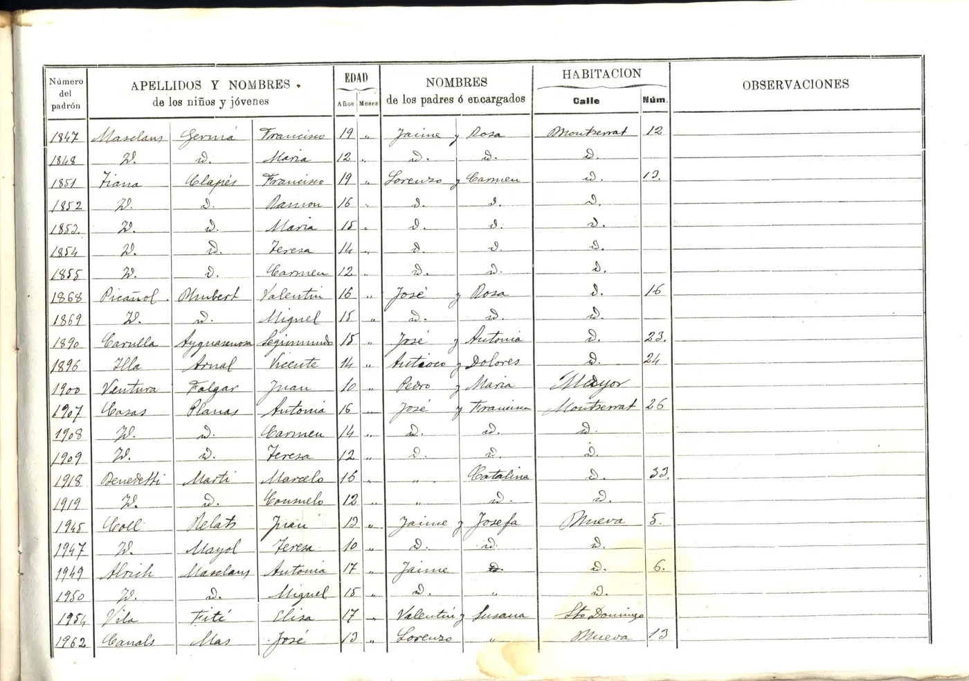 L'arxiu municipal recupera un registre de 1903 de la vacunació contra la verola a Caldes