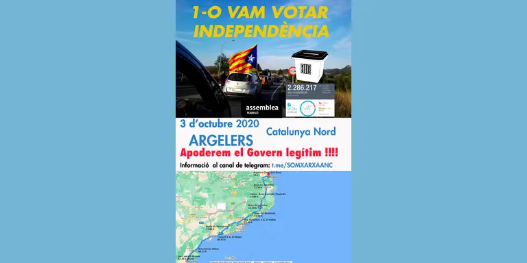 L'ANC Alt Urgell commemora l'1-O i se suma a la marxa de cotxes d'aquest dissabte
