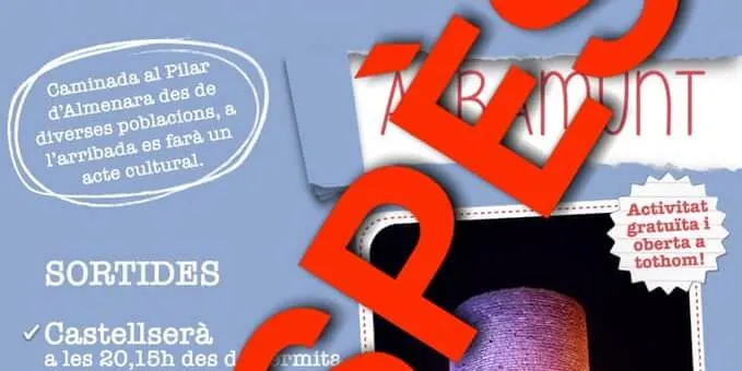 Suspesos tots els actes del 4t Aplec de la Serra d'Almenara