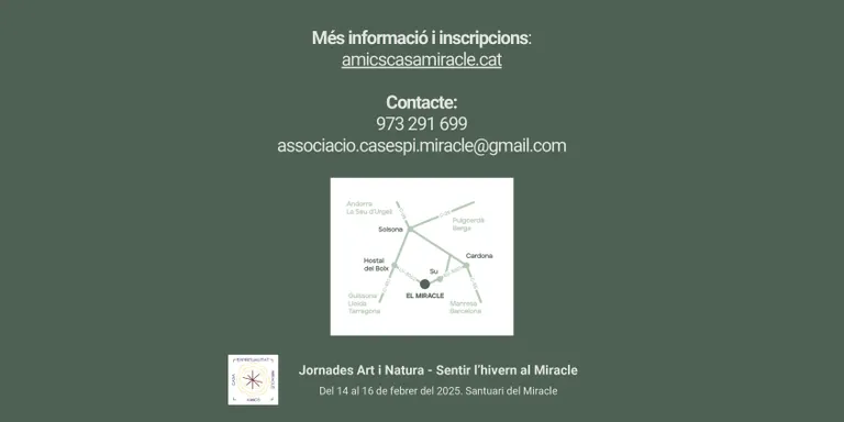 El Santuari del Miracle acull aquest cap de setmana unes noves jornades de recolliment i connexió amb la terra i l'esperit