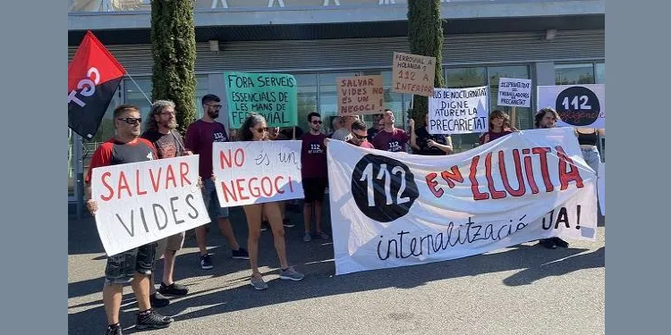 Els treballadors del 112 a Reus tornen a la vaga per exigir millores laborals i la internalització del servei