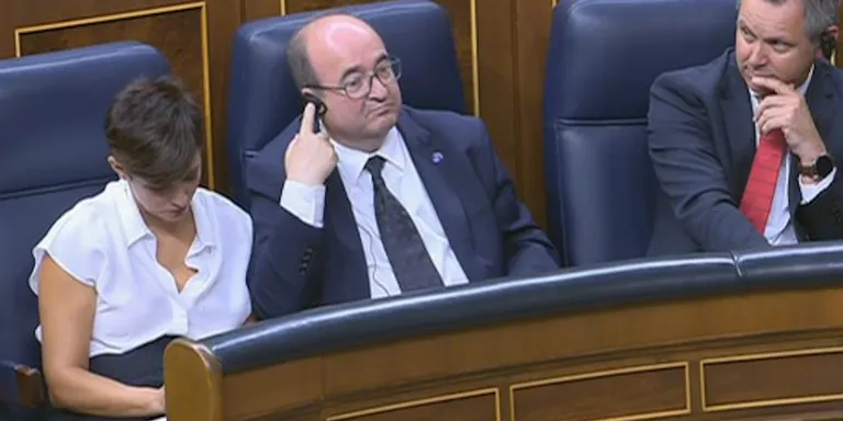 Iceta torna a negar que el PSOE i ERC pactessin l'amnistia als acords per a la constitució de la Mesa del Congrés