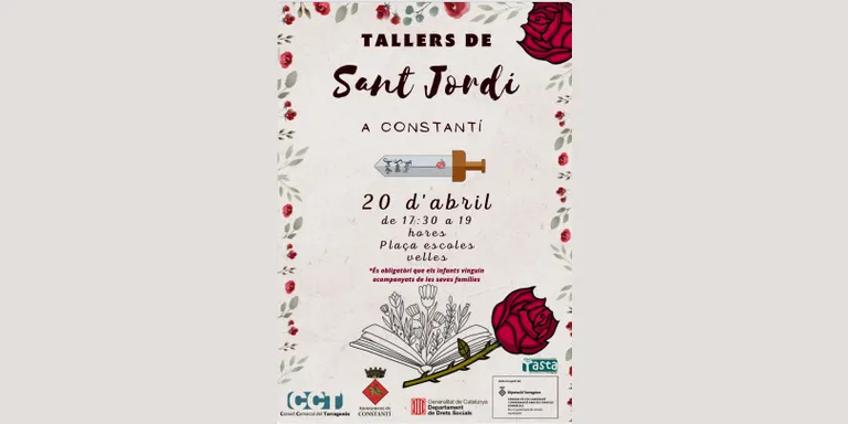 La plaça de les Escoles Velles acollirà aquest dijous tallers de Sant Jordi adreçats a infants i famílies