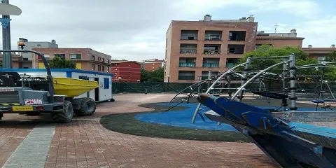 COMIENZAN LOS TRABAJOS DE EJECUCIÓN DE LA CUBIERTA EN EL PARQUE DE OLAKETA