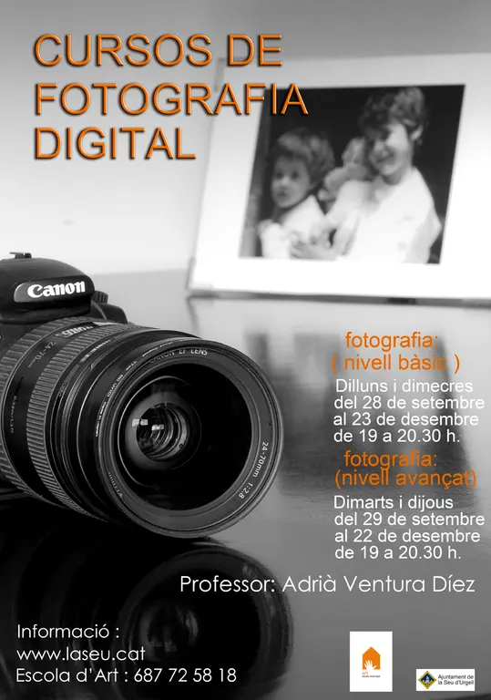 Cursos de fotografia digital aquesta tardor a l'Escola Municipal d'Art de la Seu