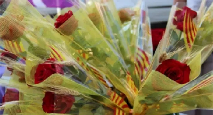 Les floristeries d'Arenys es preparen per Sant Jordi 