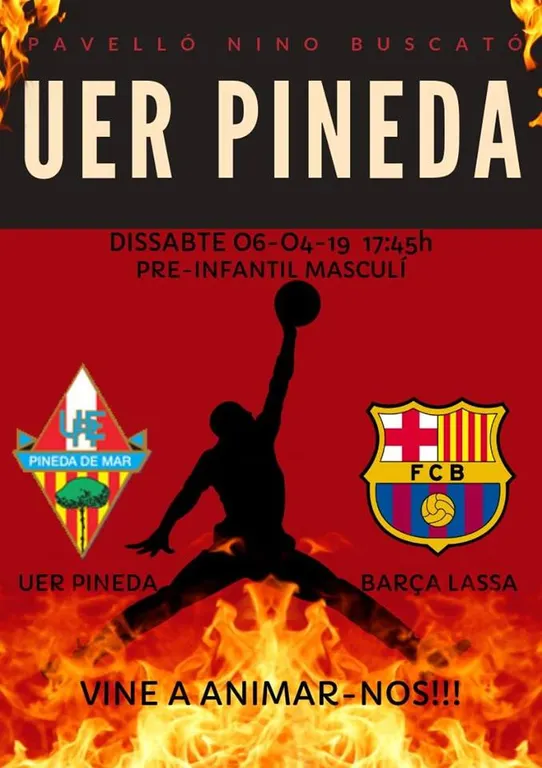 El pre-infantil de la UER Pineda s'enfronta al Barça-Lassa