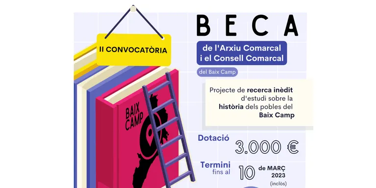 Oberta la segona convocatòria de la beca de recerca del Consell Comarcal i l’Arxiu Comarcal del Baix Camp