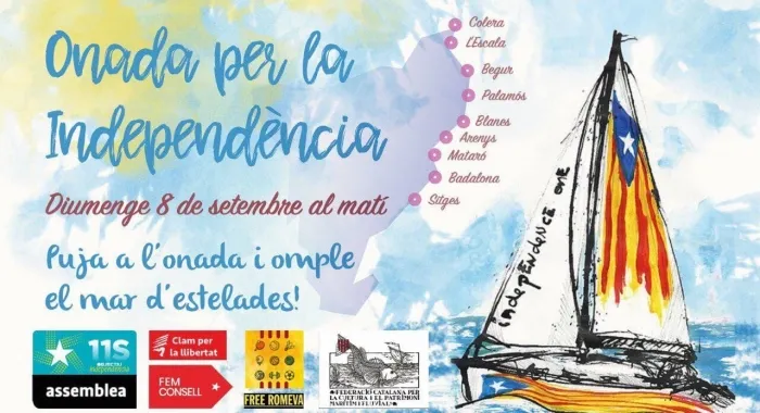 Arenys participa en l'Onada per la Independència