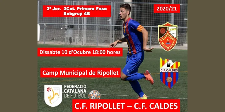 El CF Caldes busca mantenir el lideratge en el primer partit fora de casa
