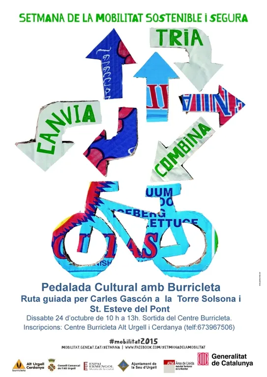 Pedalada cultural amb burricleta fins a la Torre Solsona i a Sant Esteve del Pont