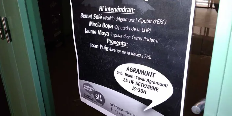Esquerres per la Independència organitza una xerrada amb els diputats Bernat Solé, Mireia Boya i Jaume Moya a Agramunt