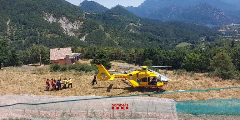 Un ferit en accident de parapent a Guixers