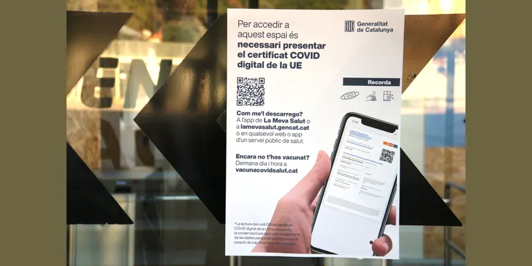 Salut suspèn temporalment l'obligació d'ensenyar el passaport COVID a la restauració