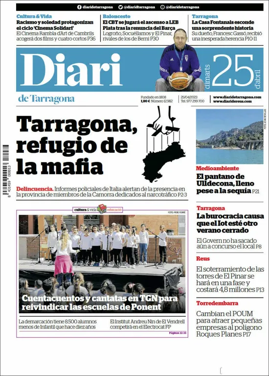 Consulta les portades dels diaris d'aquest 25 d'abril