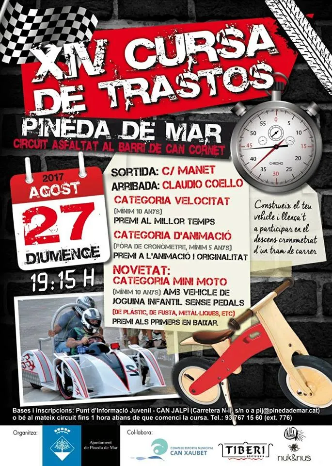 La XIV Cursa de Trastos de Pineda arriba amb novetats