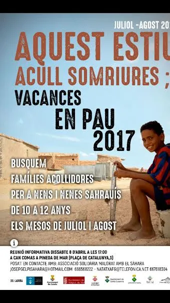 Trobada de families interessades en acollir un infant sahrauí a l'estiu