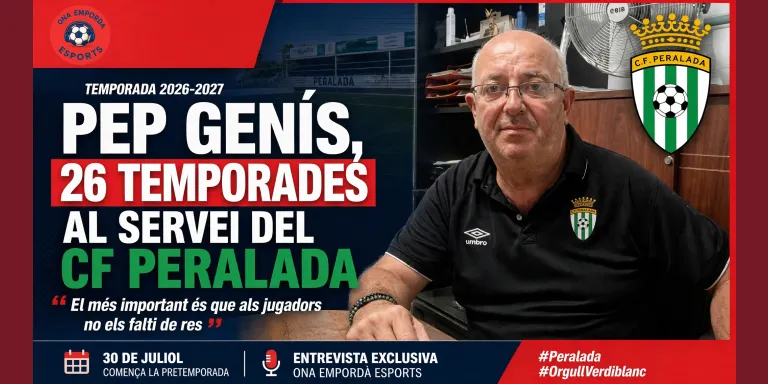 Pep Genís, 26 temporades al servei del CF Peralada: «El més important és que als jugadors no els falti de res»