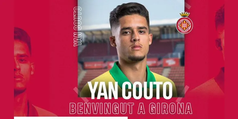 El Girona FC presenta al seu nou jugador Yan Couto