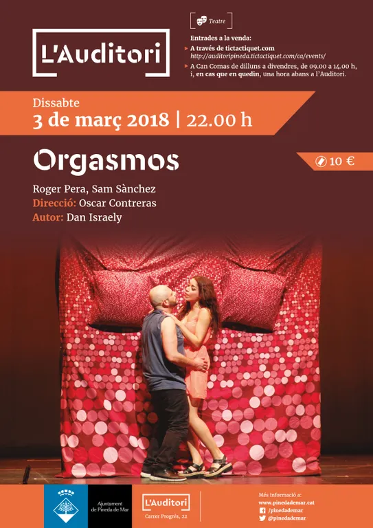 Aquest dissabte podreu veure a l'Auditori l'espectacle «Orgasmos»