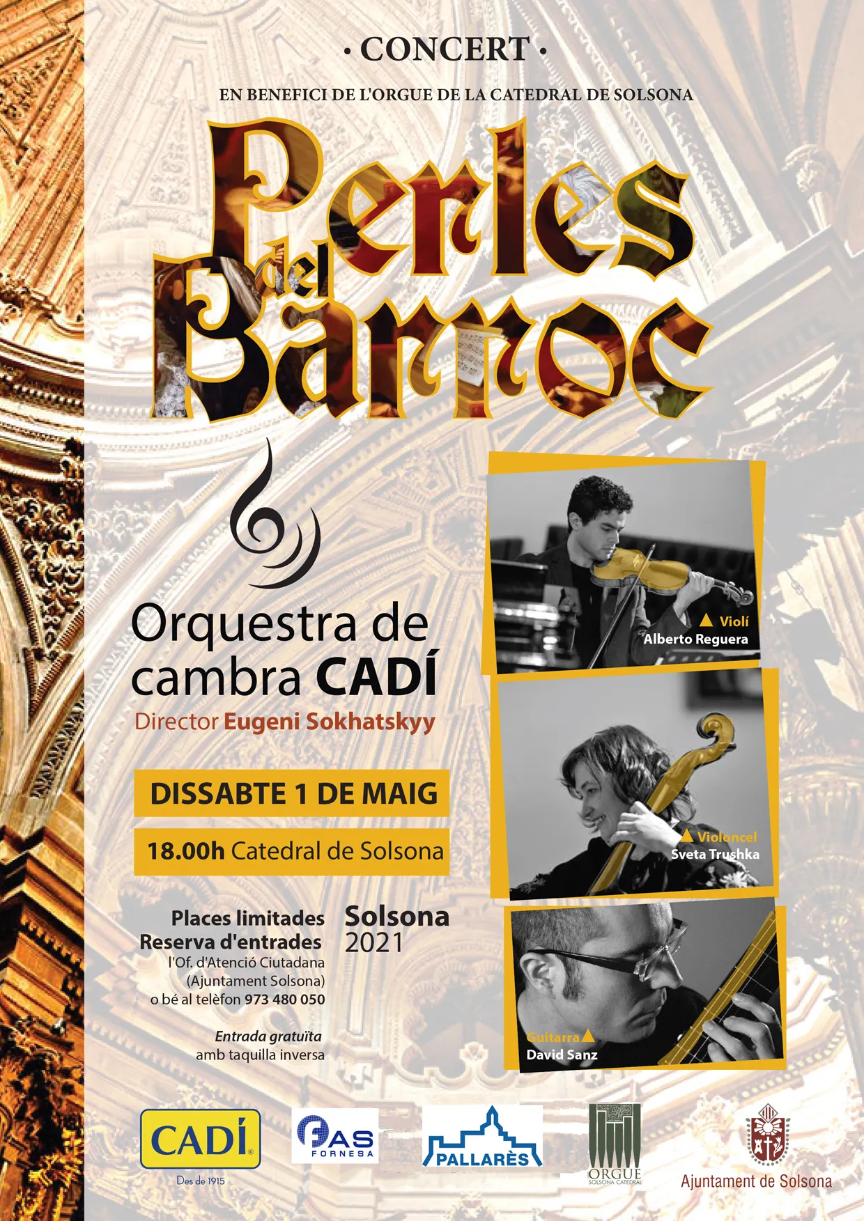 La Catedral acull demà un concert de taquilla inversa per finançar la restauració de l'orgue